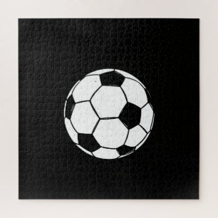 Classic Vintage Soccer Ball Distressed Sports Illu Jigsaw Puzzle
