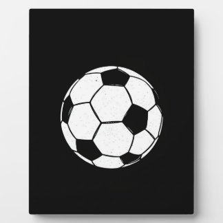 Classic Vintage Soccer Ball Distressed Sports Illu Plaque