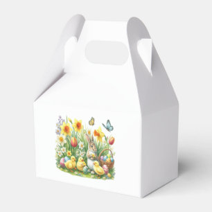 Classic/Vintage spring rabbit/chicken Favor Box
