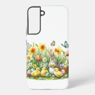 Classic/Vintage spring rabbit/chicken Samsung Galaxy Case