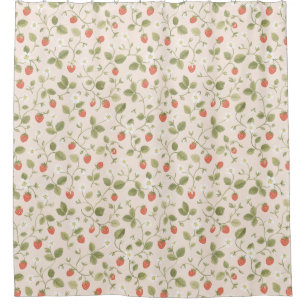 Classic Vintage Strawberry Pattern in Soft Pink