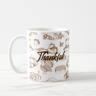 Classic Vintage Thanksgiving Minimalist Rustic  Coffee Mug
