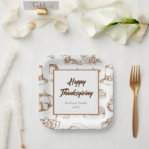 Classic Vintage Thanksgiving Minimalist Rustic 