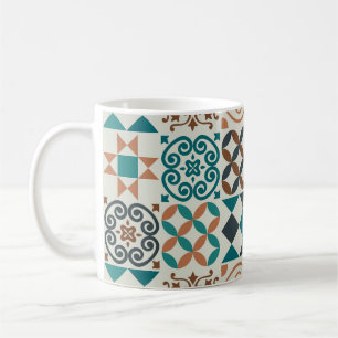 Classic Vintage Tile Pattern Coffee Mug