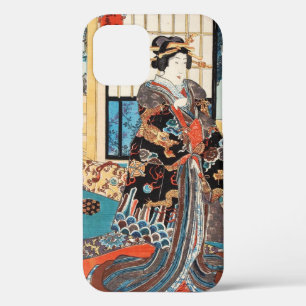 Classic vintage ukiyo-e japanese geisha maiko iPhone 12 case