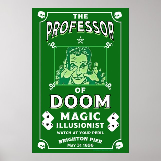 Classic vintage victorian Magic Show Poster (Front)