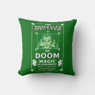 Classic vintage victorian Magic Show   Throw Pillow