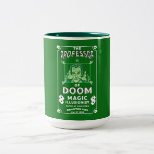 Classic vintage victorian Magic Show Two-Tone Coffee Mug
