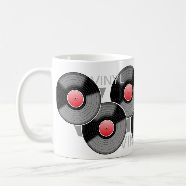 Classic Vinyl Record Mug (Left)