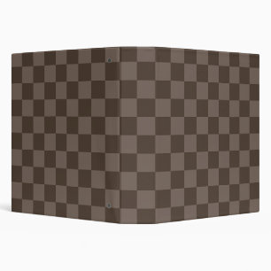 Classic visual magenta checkerboard 3 ring binder