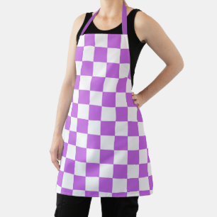 Classic visual magenta checkerboard  apron