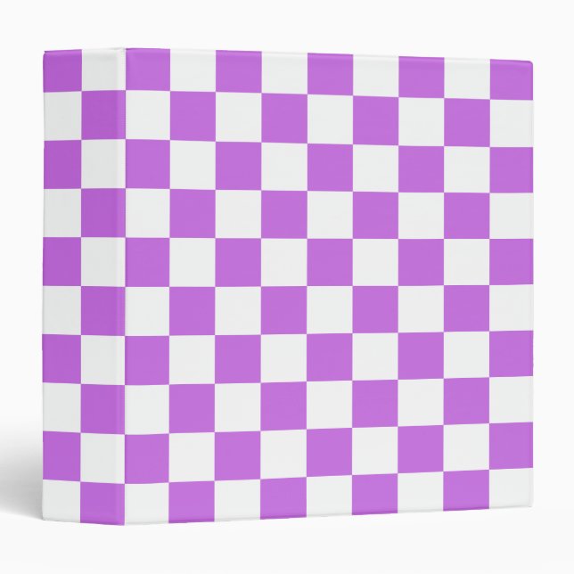Classic visual magenta checkerboard  binder (Front/Spine)