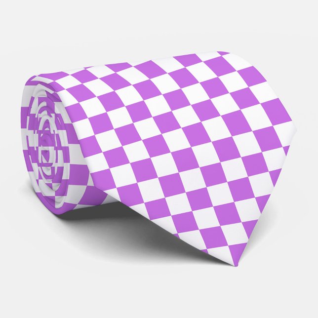 Classic visual magenta chequerboard  tie (Creator Uploaded)