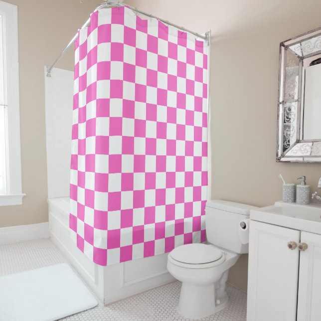 Classic visual pink chequerboard  (In Situ)