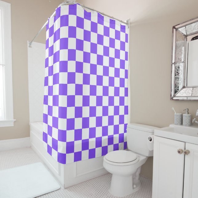 Classic visual purple chequerboard  (In Situ)