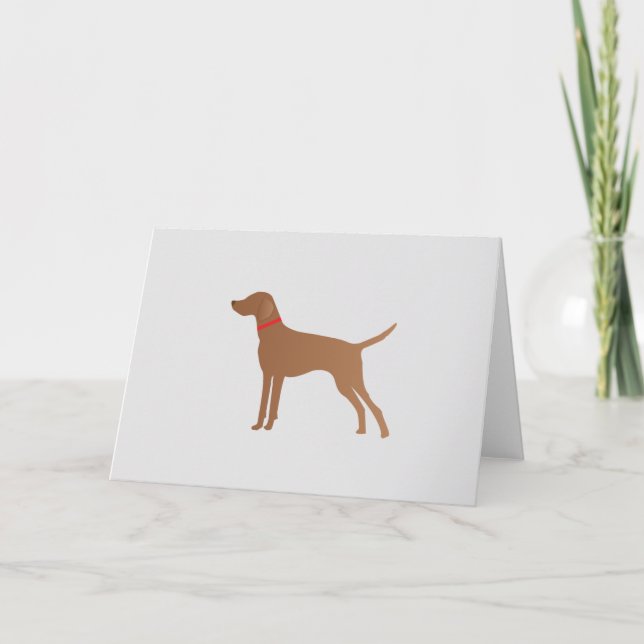 Classic vizsla holiday card (Front)