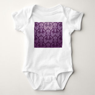 Classic Wallpaper: Seamless Vintage Design Baby Bodysuit