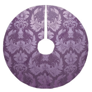 Classic Wallpaper: Seamless Vintage Design Brushed Polyester Tree Skirt