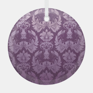 Classic Wallpaper: Seamless Vintage Design Glass Ornament