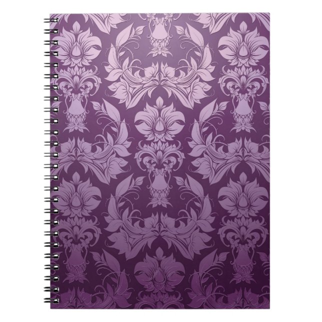 Classic Wallpaper: Seamless Vintage Design Notebook (Front)