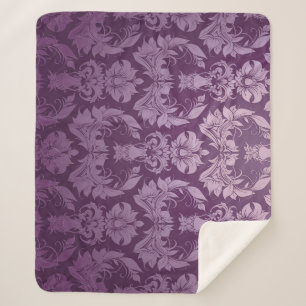 Classic Wallpaper: Seamless Vintage Design Sherpa Blanket
