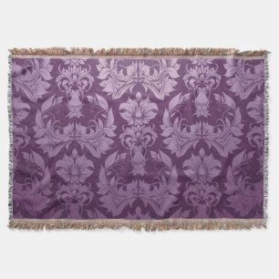 Classic Wallpaper: Seamless Vintage Design Throw Blanket
