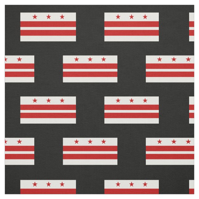 Classic Washington D.C. Flag Fabric (Swatch)