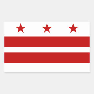 Classic Washington D.C. Flag Sticker