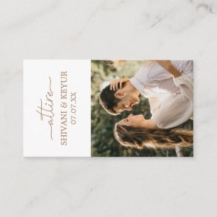 Classic Wedding attire Guest dress codes Enclosure Card
