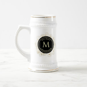 Classic Wedding Groomsman Beer Stein