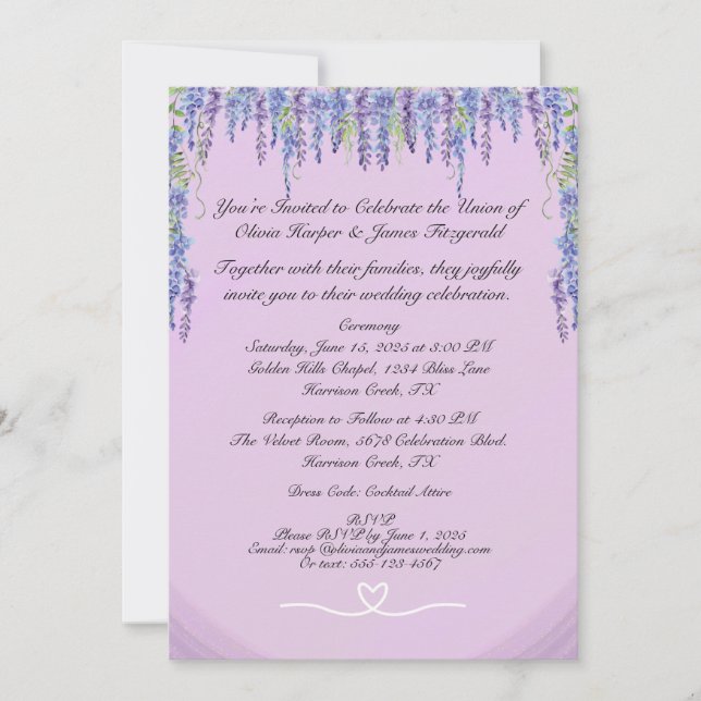 Classic Wedding Invitation (Front)