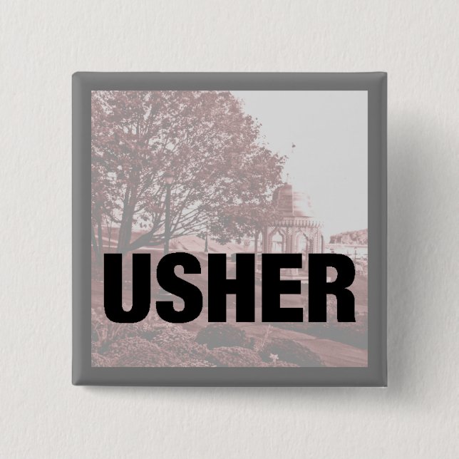 Classic Wedding Memories Usher Pin (Front)