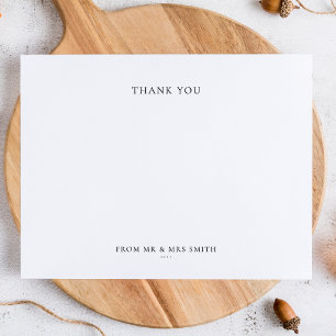 Classic Wedding Thank You Card