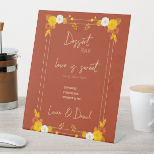 Classic Wedding Theme  Pedestal Sign