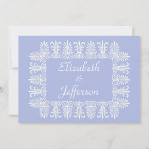 Classic Wedgewood Blue 1 Wedding Invitation