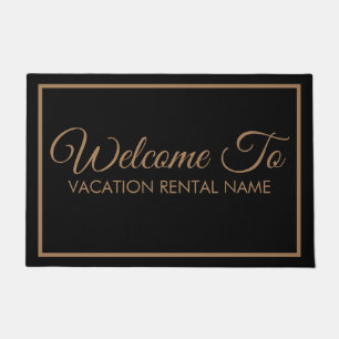 Classic Welcome Vacation Rental Door Mat