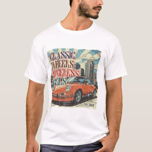 Classic Wheels, Timeless Feels – Vintage Car Retro T-Shirt