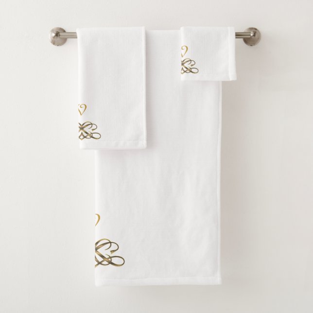 Classic White Bath Towel Set (Insitu)