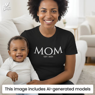 Classic White Caps Mom Established T-Shirt