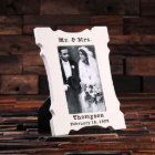 Classic White Engraved Scalloped Picture Frame