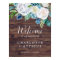 Classic White Flowers | Rustic Welcome Wedding
