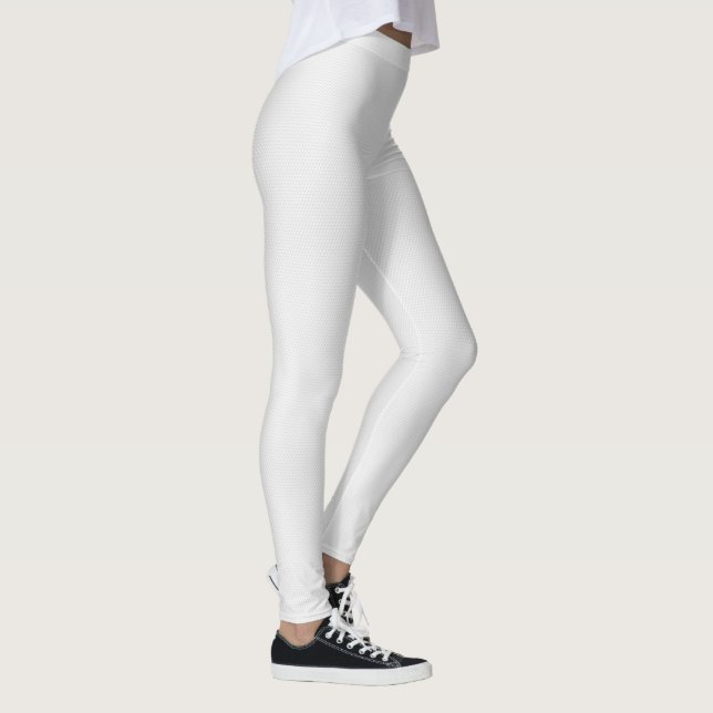Classic White Golf Ball Dimples Leggings (Right)