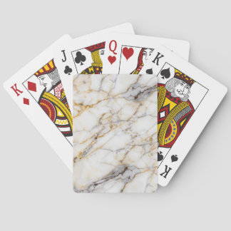 Classic White Marble Playing Cards