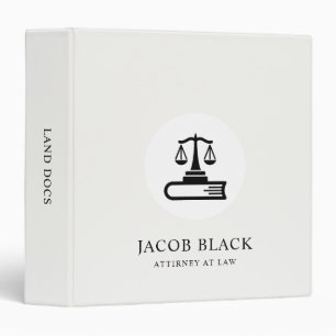 Classic White Modern Editable Binder Custom Script