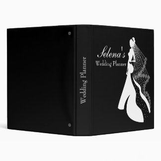 Classic White Silohuette Bride Binder