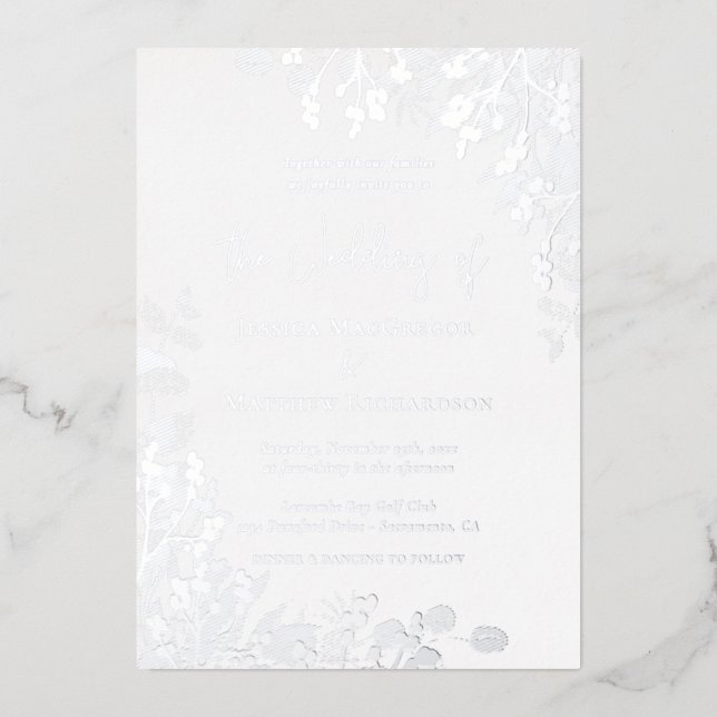 Classic White Wedding Silver (Front)