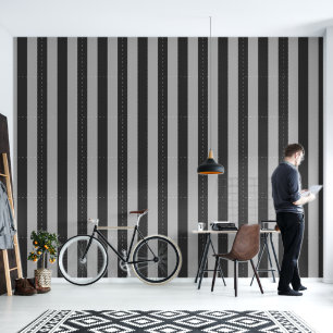 Classic Wide Cabana Vertical Stripe Pattern Wallpaper