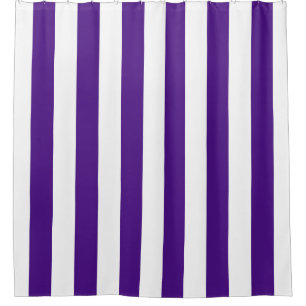 Classic Wide Stripes, Purple and White