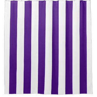 Classic Wide Stripes, Purple and White