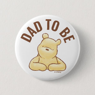 Classic Winnie the Pooh 100 Acre Wood Baby Shower 2 Inch Round Button